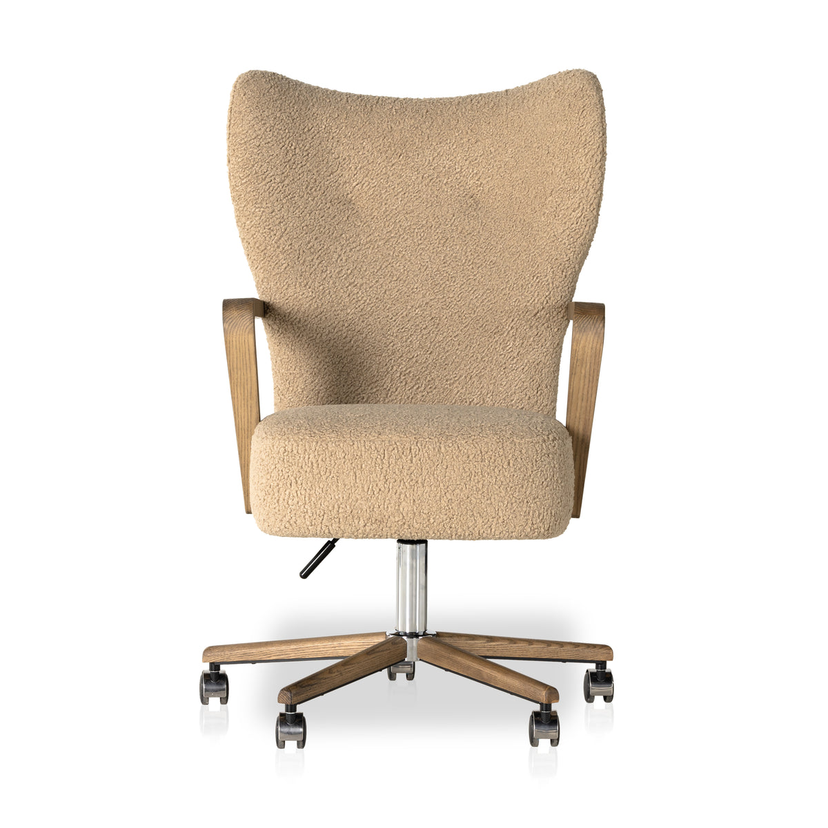 Melrose Sheepskin Camel Desk Chair | ready to ship!