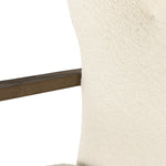 Featuring Melrose Sheepskin Natural Desk Chair by Four Hands at Amethyst Home. A comfort-driven desk chair features soft, textural upholstery, framed by solid ash arms. A height-adjustable swivel base with casters makes for ease in the modern office.Overall Dimensions: 24.50"W x 27.25"L x 40"HColors: Amber Ash, Polished Aluminum, Sheepskin NaturalMaterials: Sol. Amethyst Home provides interior design, new home construction design consulting, vintage area rugs, and lighting in the Aspen metro area.