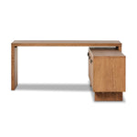 Featuring Posada Shaped Desk - Amber Oak Veneer L by Four Hands at Amethyst Home. Reflect your unique style with a modular desk and matching media console of amber-finished oak and cognac top-grain leather. Arrange to suit your space, while adding plenty of storage space to the office.Overall Dimensions: 78"W x 70"L x 30"H
Collection: BoltonColors: Amber. Amethyst Home provides interior design, new home construction design consulting, vintage area rugs, and lighting in the Laguna Beach metro area.