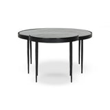 Yoko Nesting Tables - Set Of 2 - Moss Cast Glass
