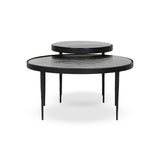 Yoko Nesting Tables - Set Of 2 - Moss Cast Glass