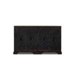 Featuring The Black Humptulips River Moonshine Cabinet by Four Hands at Amethyst Home. By the makers at Van Thiel, known for their antique-inspired pieces and hand-applied finishes. This wide but slim solid pine cabinet features door fronts with diamond cutout details and wire mesh inserts. Detailed with antique-inspired hardware and hinges. Metal-clad top in . Amethyst Home provides interior design, new home construction design consulting, vintage area rugs, and lighting in the Dallas metro area.