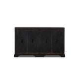 Featuring The Black Humptulips River Moonshine Cabinet by Four Hands at Amethyst Home. By the makers at Van Thiel, known for their antique-inspired pieces and hand-applied finishes. This wide but slim solid pine cabinet features door fronts with diamond cutout details and wire mesh inserts. Detailed with antique-inspired hardware and hinges. Metal-clad top in . Amethyst Home provides interior design, new home construction design consulting, vintage area rugs, and lighting in the Dallas metro area.