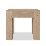 Abaso End Table - Whitewash Rustic Wormwood Oak | shipping 07/10/2026