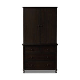 Pika Armoire - Smoked Black Oak - Smoked Black Oak Veneer