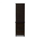 Pika Armoire - Smoked Black Oak - Smoked Black Oak Veneer