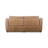 Featuring Crawford Palermo Drift Power Recliner 2-Piece Sectional Sofa by Four Hands at Amethyst Home. A fresh take on the classic recliner. Customize your comfort level with the push of hidden buttons with pieces in our Power Motion collection. Made from caramel top-grain leather. Includes 9'5" power cord. There is a six-motor maximum per power outlet. Ea. Amethyst Home provides interior design, new home construction design consulting, vintage area rugs, and lighting in the Des Moines metro area.