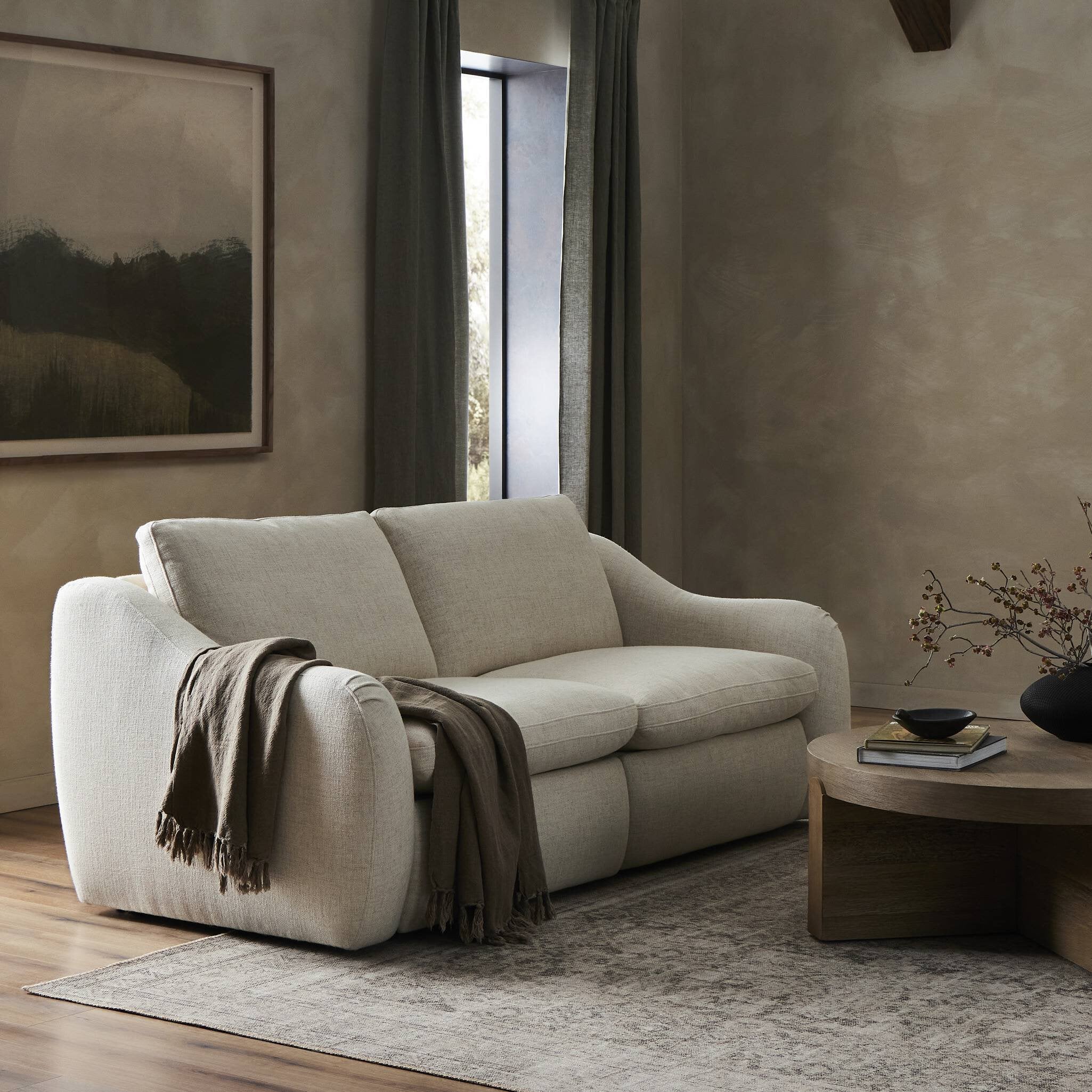 Featuring Crawford Antigo Natural Power Recliner 2-Piece Sectional Sofa by Four Hands at Amethyst Home. A fresh take on the classic recliner. Customize your comfort level with the push of hidden buttons with pieces in our Power Motion collection. Sculpted in light, versatile high-performance fabric. Performance fabrics are specially created to withstand spills,. Amethyst Home provides interior design, new home construction design consulting, vintage area rugs, and lighting in the Tampa metro area.