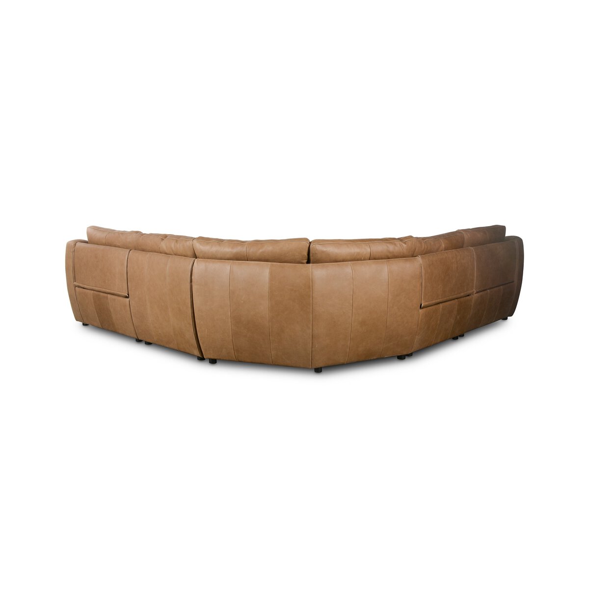 Featuring Crawford Palermo Drift Power Recliner 5-Piece Sectional Sofa by Four Hands at Amethyst Home. A fresh take on the classic recliner sectional. Customize your comfort level with the push of hidden buttons with pieces in our Power Motion collection. Made from caramel top-grain leather. Includes 9'5" power cord. There is a six-motor maximum per power o. Amethyst Home provides interior design, new home construction design consulting, vintage area rugs, and lighting in the Calabasas metro area.