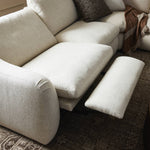 Featuring Crawford Antigo Natural Power Recliner 5-Piece Sectional Sofa by Four Hands at Amethyst Home. A fresh take on the classic recliner sectional. Customize your comfort level with the push of hidden buttons with pieces in our Power Motion collection. Sculpted in light, versatile high-performance fabric. Performance fabrics are specially created to withsta. Amethyst Home provides interior design, new home construction design consulting, vintage area rugs, and lighting in the Tampa metro area.