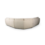 Featuring Crawford Antigo Natural Power Recliner 5-Piece Sectional Sofa by Four Hands at Amethyst Home. A fresh take on the classic recliner sectional. Customize your comfort level with the push of hidden buttons with pieces in our Power Motion collection. Sculpted in light, versatile high-performance fabric. Performance fabrics are specially created to withsta. Amethyst Home provides interior design, new home construction design consulting, vintage area rugs, and lighting in the Omaha metro area.