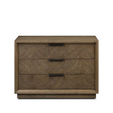 Salta Nightstand - Brown Oak Thin Oyster