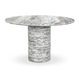 Reeves Dining Table - River Grey Marble | shipping 07/15/2026