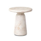 Cornelia Outdoor End Table - Natural Veined Concrete