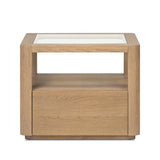 Shiloh End Table - Tempered Glass | shipping 07/25/2026