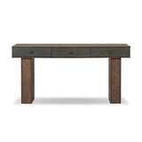 Soloman Console Table - Stained Saddle Brown Sungkai Veneer | shipping 07/15/2026