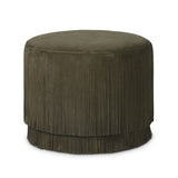 Rooney Ottoman - Nubuck Olive | shipping 08/10/2026