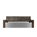 Marcia Square Marble Coffee Table - Brown Emperador Marble | shipping 06/23/2026
