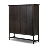 Bari Wide Cabinet - Smoked Black Resawn Oak | shipping 11/10/2026