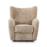 Amelie Swivel  Recliner - Beige Shearling | shipping 09/10/2026