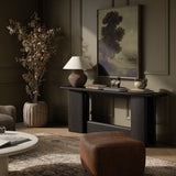 Nadine Console Table - Smoked Black Oak Veneer | shipping 08/12/2026
