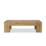 Abaso Rectangular Coffee Table - Rustic Wormwood Oak