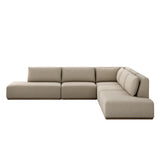 Adler Outdoor 5-Piece Sectional + Bumper Chaise - Concha Fog | shipping 09/25/2026