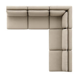 Adler Outdoor 5-Piece Sectional - Concha Fog | shipping 09/25/2026