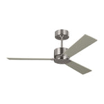 with Silver / American Walnut Reversible Blades Brushed Steel
