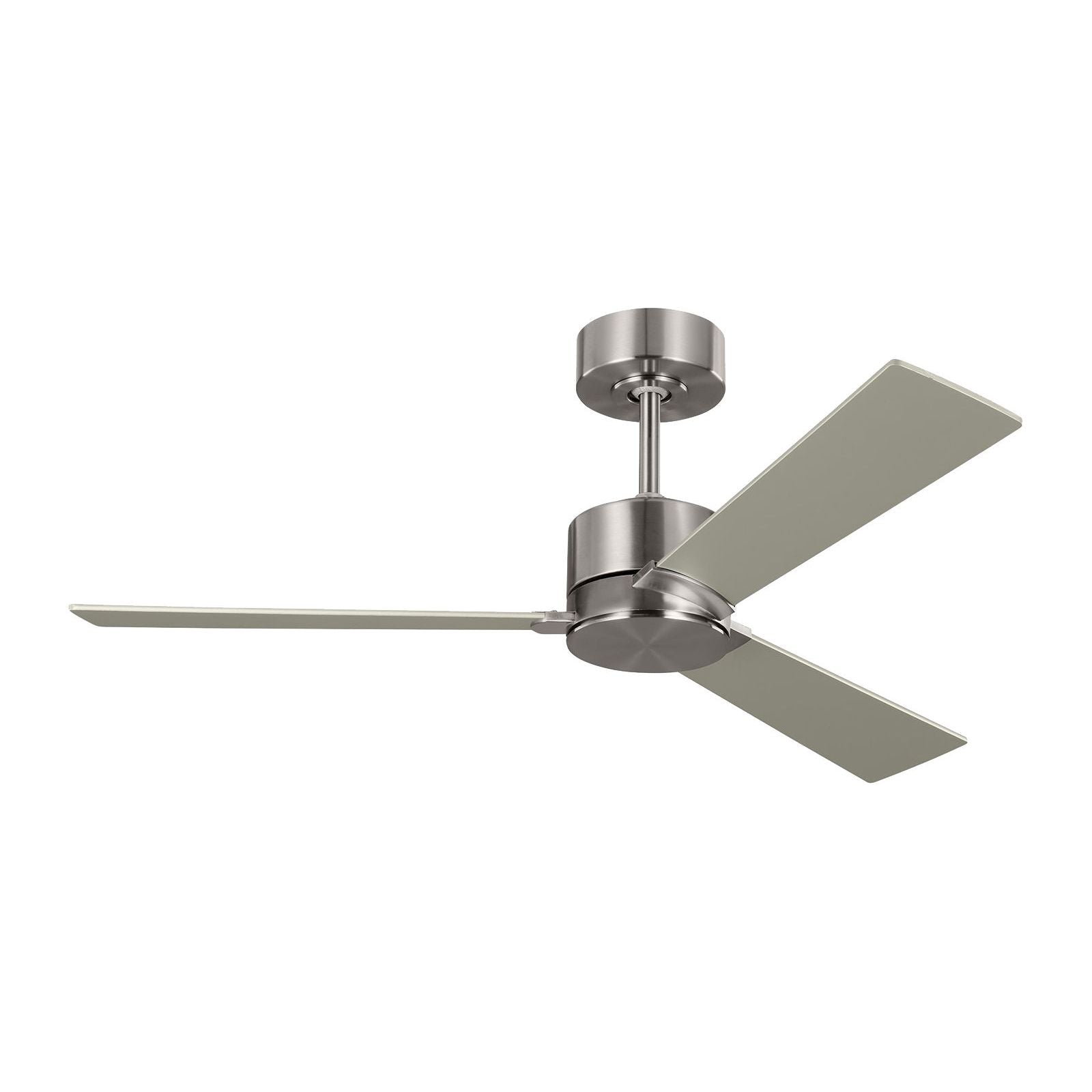 with Silver / American Walnut Reversible Blades Brushed Steel