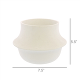 Vita Vase - Lrg - Bisque White