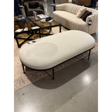 Corinne Crete Pebble Cocktail Ottoman | ready to ship!