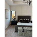 Featuring Daphne Coffee Slipcover Bed by Four Hands at Amethyst Home. Grand high back and matte linen beauty -- the Daphne bed is a dream!
Slipcovered bed upholstered in sustainably made Belgian Linen. Naturally durable and soft to the touch, Libeco-sourced linens are artisan-made and free of toxic chemicals. Slipcovered styles are fully removable and machine-w. Amethyst Home provides interior design, new home construction design consulting, vintage area rugs, and lighting in the Omaha metro area.