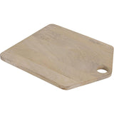 Creative Co-Op Mango Wood Cheese/Cutting Board with Handle, Whitewashed
