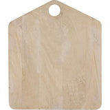 Creative Co-Op Mango Wood Cheese/Cutting Board with Handle, Whitewashed