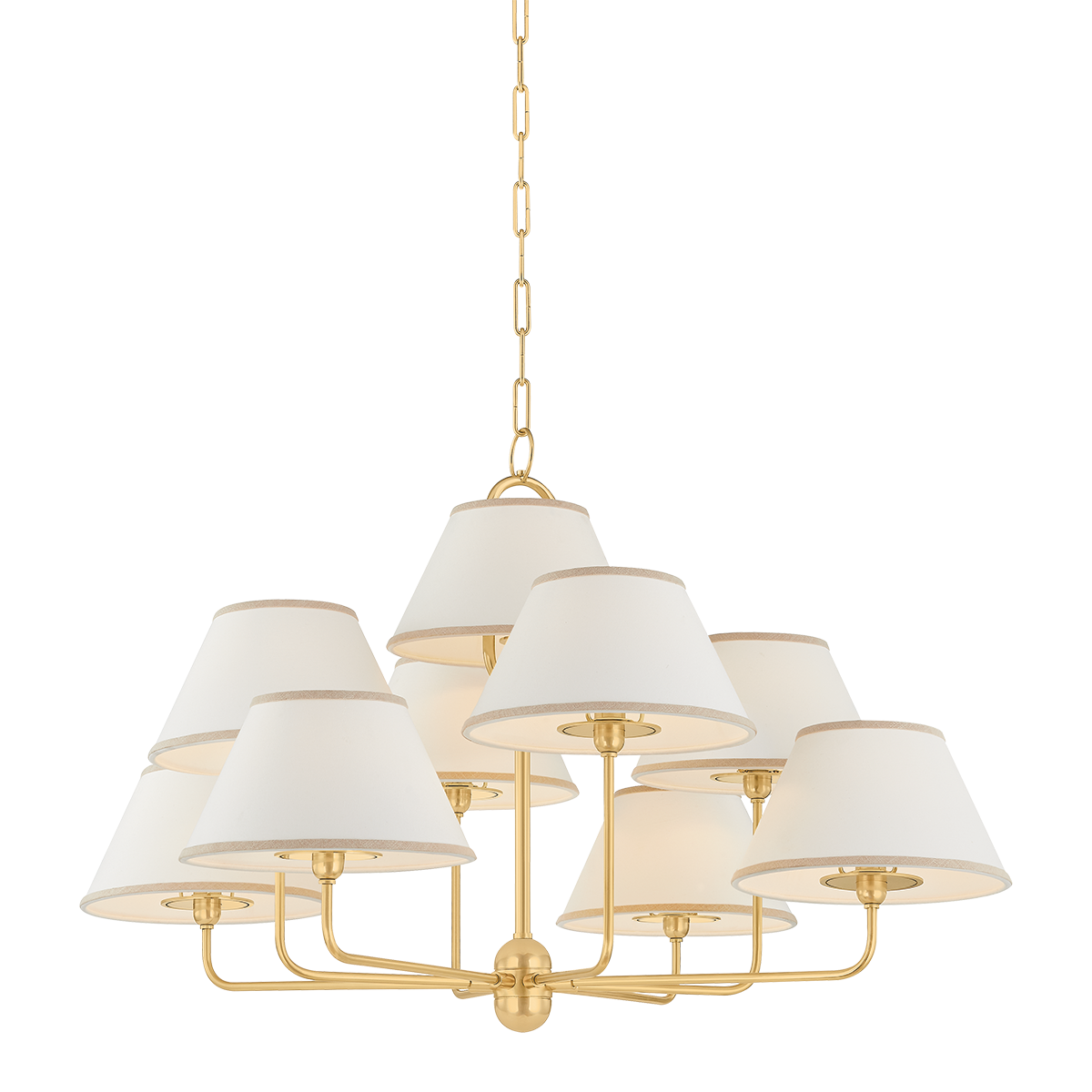 Durland Chandelier - Aged Brass | ready to ship!