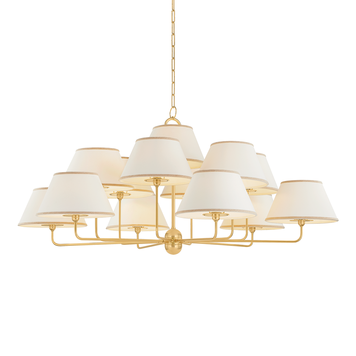 Durland Chandelier - Aged Brass | ready to ship!