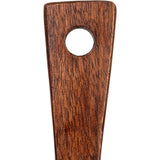 Creative Co-Op Round Mango Wood Cheese/Cutting Board with Handle, Walnut Finish