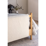 Bring a cozy hygge vibe to the bedroom with this textured Bowen Bed. Framed by light-finished solid oak, a sling-style bed features faux shearling head and foot boards -- sure to elevate any bedroom. Amethyst Home provides interior design, new home construction design consulting, vintage area rugs, and lighting in the Salt Lake City metro area.
