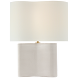 Featuring Mishca Medium Table Lamp by Visual Comfort at Amethyst Home. Embrace the ethereal glow of the Mishca Medium Table Lamp. Its smooth, organic shape adds a touch of elegance to any space. With a glossy finish that adds depth and texture, this lamp is a must-have for those who appreciate the finer things in life. 
Overall Dimensions: 18" L x 18" W x.  Amethyst Home provides interior design, new home construction design consulting, vintage area rugs, and lighting in the Des Moines metro area.