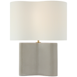 Featuring Mishca Medium Table Lamp by Visual Comfort at Amethyst Home. Embrace the ethereal glow of the Mishca Medium Table Lamp. Its smooth, organic shape adds a touch of elegance to any space. With a glossy finish that adds depth and texture, this lamp is a must-have for those who appreciate the finer things in life. 
Overall Dimensions: 18" L x 18" .  Amethyst Home provides interior design, new home construction design consulting, vintage area rugs, and lighting in the Newport Beach metro area.