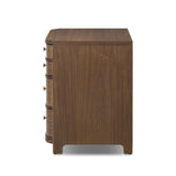 Agatha Nightstand - Dark Brown Walnut - Dark Brown Walnut Veneer