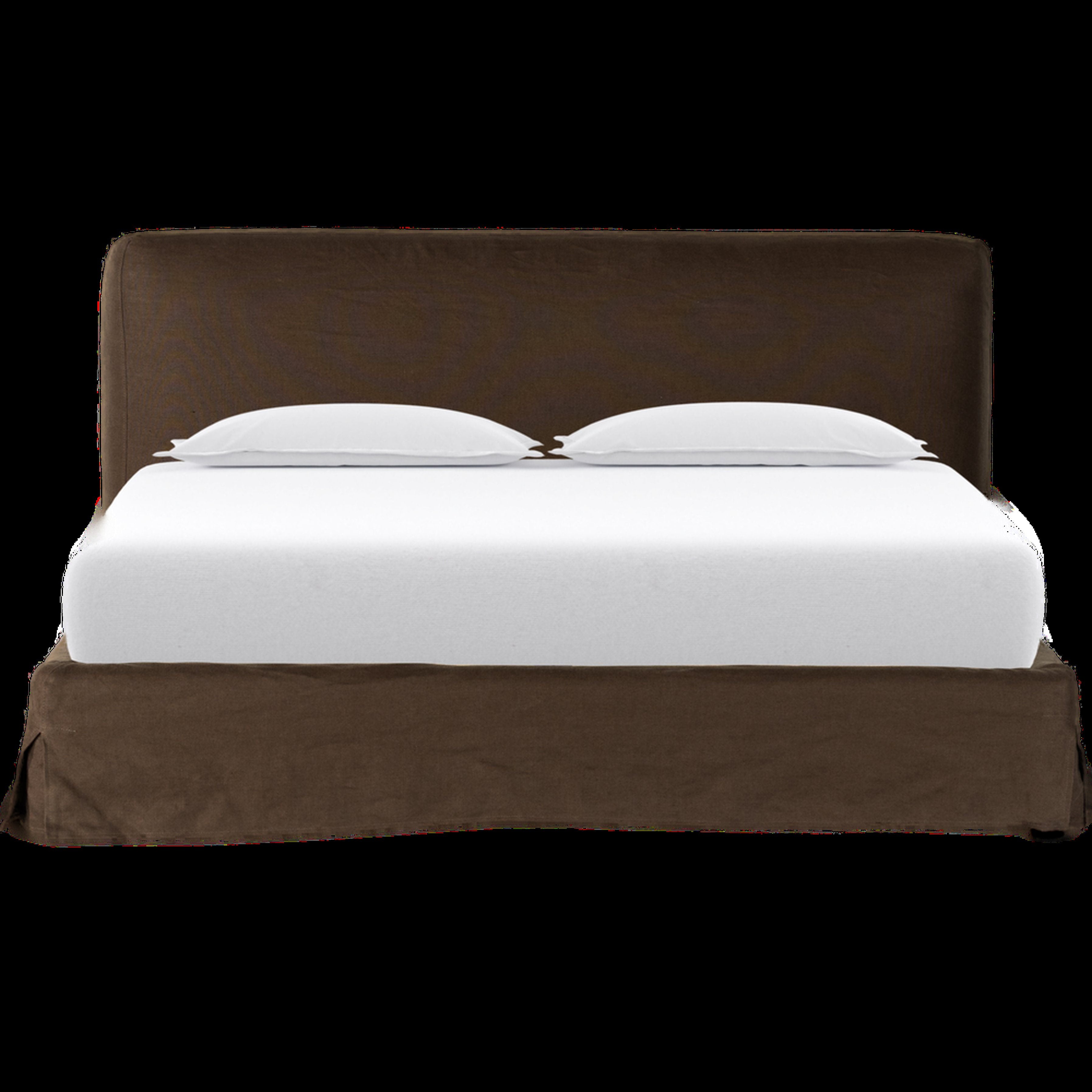 Aidan Brussels Coffee Slipcover Bed Four Hands-moodboard