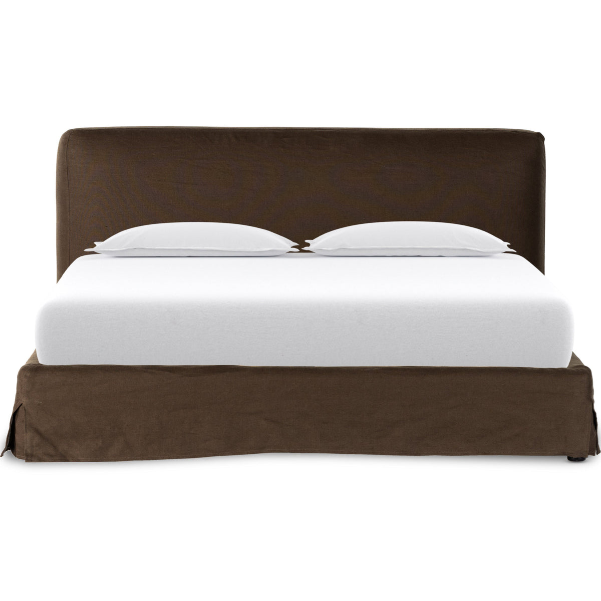 Aidan Brussels Coffee Slipcover Bed
