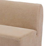Featuring Ainsworth Broadway Canvas Slipcover Dining Bench by Four Hands at Amethyst Home. A sculptural shape with clean lines and oversized dome-shaped arms. Tight construction allows a fully removable, machine-washable slipcover to drape over the entire piece. Slipcover is handmade from a natural, resilient 100% flax/linen blend; attaches to the frame with Velcro for a more precise . Amethyst Home provides interior design, new construction, custom furniture, and area rugs in the Miami metro area