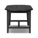 Featuring Alfie Black Pine Dining Table by Four Hands at Amethyst Home. Expertly crafted from black pine, the Alfie Dining Table is a sleek and sophisticated addition to any dining room. With its sturdy design and clean lines, this table provides a stylish and functional space for entertaining. Elevate your dining experience with the Alfie Black Pine Dining Table.
Overall Dime. Amethyst Home provides interior design, new construction, custom furniture, and area rugs in the Newport Beach metro area