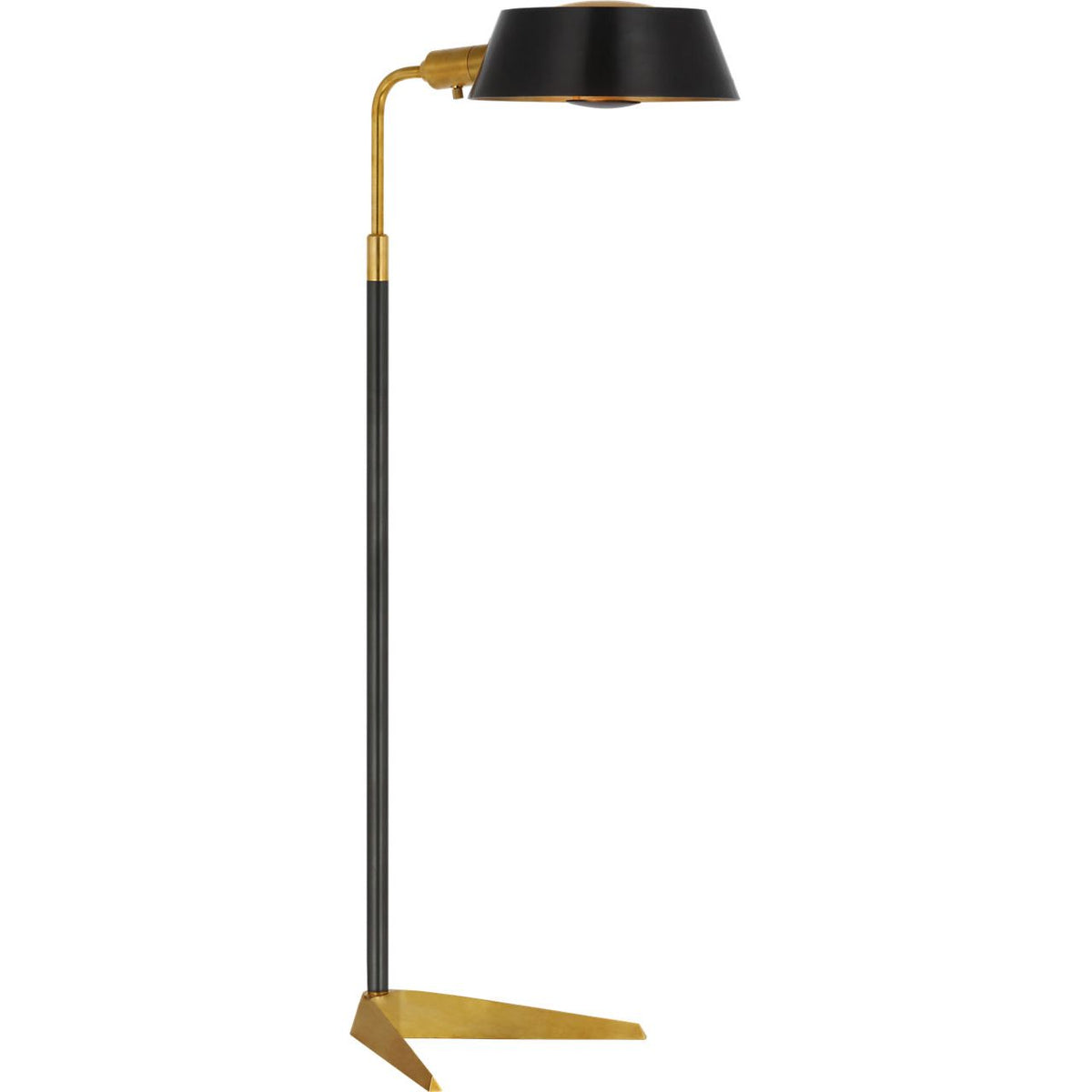 Alfie Pharmacy Floor Lamp Bronze and Hand-Rubbed Antique Brass