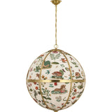 Allister 30" Framed Globe Chandelier