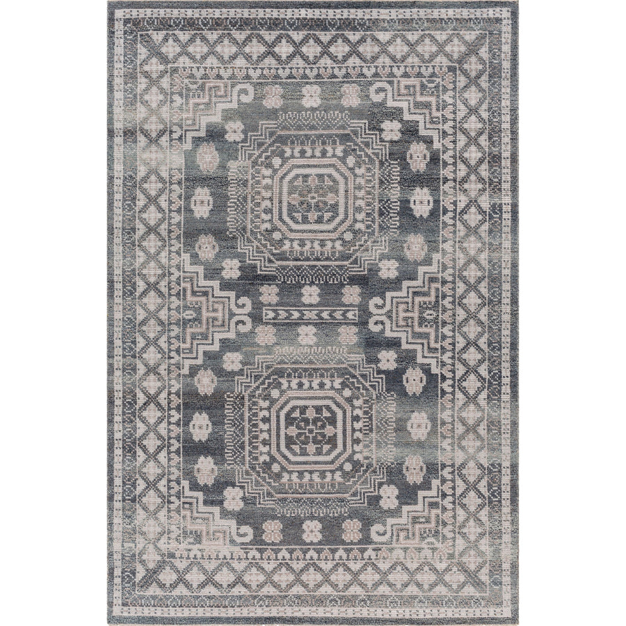 Almeria Charcoal Hand-Knotted Rug