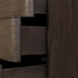 Amiro Nightstand - Tumble Brown Ash Veneer | shipping 09/25/2026